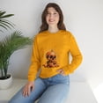 thumbnail image 7 of Pumpkin Skull Dot Day Unisex Heavy Blend™ Crewneck Sweatshirt, 7 of 7