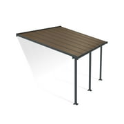 Palram - Canopia Olympia 10 x 14 Patio Cover - Gray/Bronze