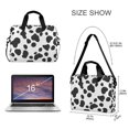 thumbnail image 3 of FORMRS 16" Laptop Bag Carrying Sleeve Case with Handle Travel Shoulder Briefcase, Cow Spots, 3 of 8