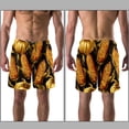 thumbnail image 3 of luoweisi Men's Beach Shorts Quick Dry Swim Trunks with Mesh Lining Thanksgiving Corn L, 3 of 5
