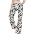 thumbnail image 5 of Women Pajama Pants Lounge Pants Long Stretch Comfy Sleepwear Leopard Print Cheetah Jaguar Pink Heart, 5 of 7