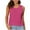 Hot Pink-02, variant on Mittory Women's Crew Neck Sweater Vest Summer Sleeveless Knit Tank Tops Back Button Hollow Pullover Vests