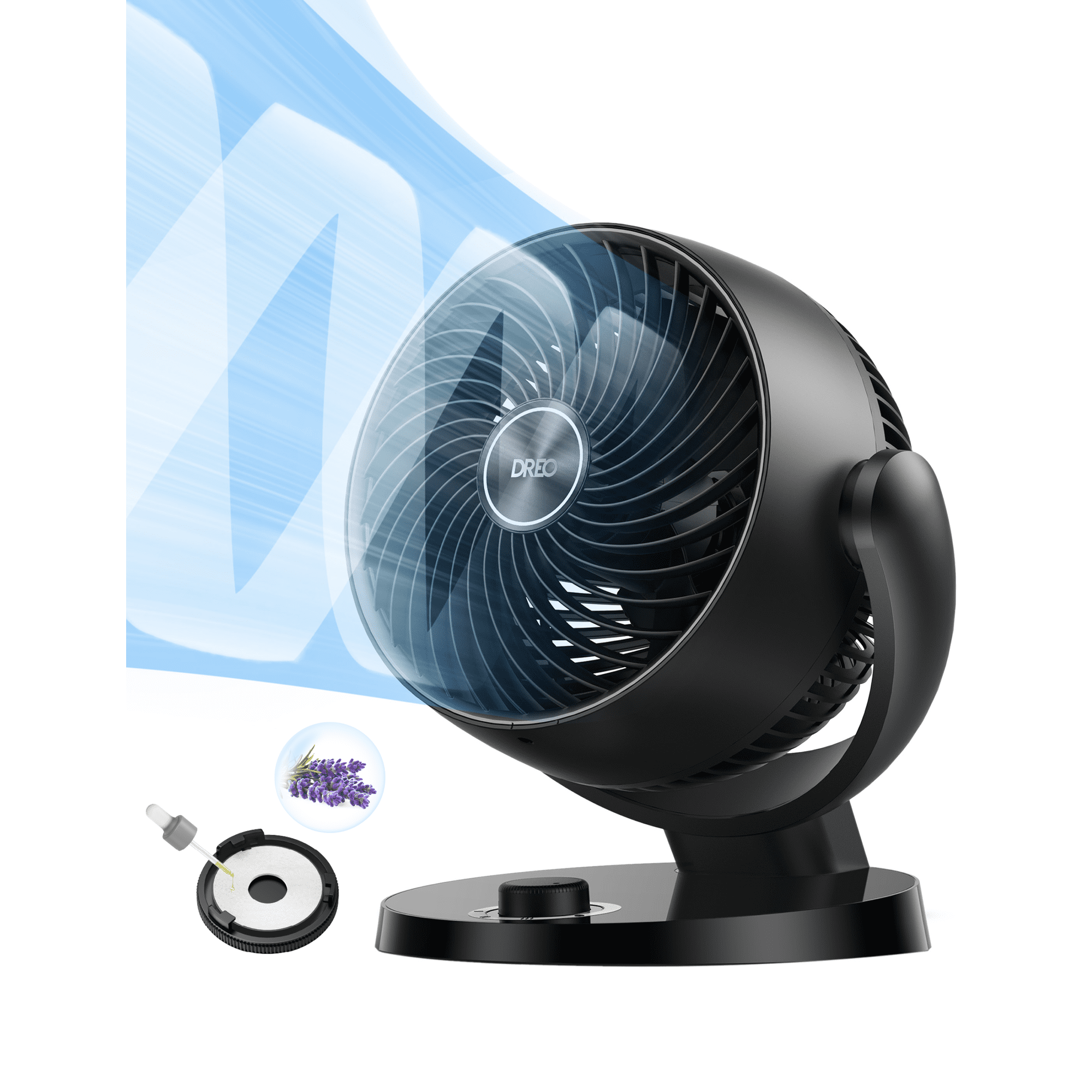 Dreo 12 inch Oscillating Table Fan with Powerful Airflow and Quiet Operation