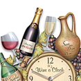thumbnail image 2 of Reloj de pared Wine O’Clock de The Bradford Exchange, 36 cm de alto, 2 of 4