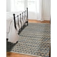 thumbnail image 4 of Unique Loom Chindi Jute Collection Area Rug (5' 1" x 8' Rectangle Navy Blue/Natural), 4 of 6