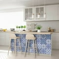 thumbnail image 6 of Mi Alma Abstract Blue White Tile Stickers - Removable Vinyl 4x4, 24 pcs, 6 of 11