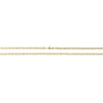 thumbnail image 3 of Floreo 10k Tri-Color Gold 3.5mm Valentino Heart Link Chain Necklace, 3 of 5