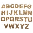 thumbnail image 2 of Parches de letras Zulema para coser o planchar con letras apliques de alfabeto de reparación plano dorado, 2 of 7