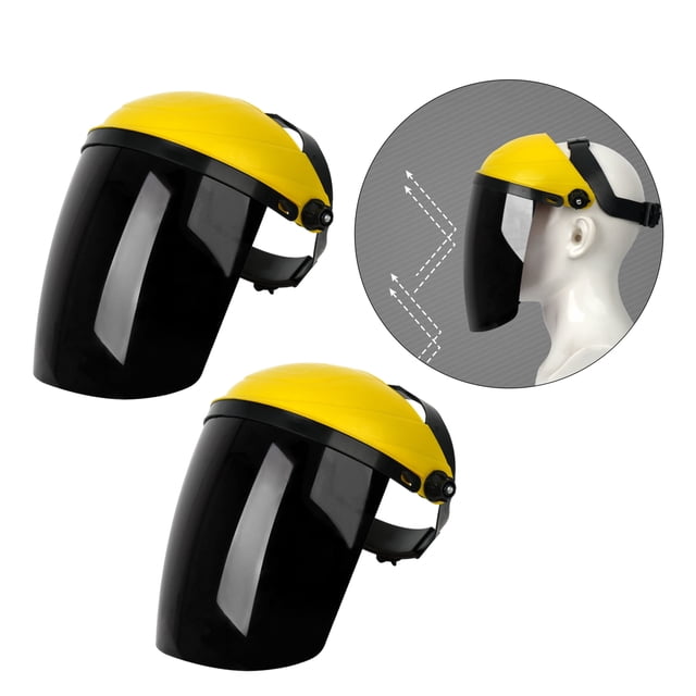 Casco de protección facial nieb para cabeza Casco de soldadura de visera Casco de soldadura profesion reutilizable para hombres y amarillo top negro Yotijar protector facial para carpintería