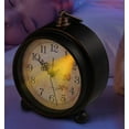 thumbnail image 2 of Loud Alarm Clock, Vintage Retro Decorative Quiet Non-Ticking Night Light, Quartz Analog Desk Table Clock Battery Operated (Roses), 2 of 5
