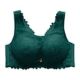 thumbnail image 5 of Zylarhe Bras for Women, Women's Strapless Underwear Women's Thin Model Cup Big Chest Small Thin Gathering Sag No Underwire Bra Womens Bra Push up Green 42, 5 of 5