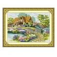 thumbnail image 2 of DIY Handmade Needlework Stitch Set Embroidery Printed Garden -Stitching, 2 of 8