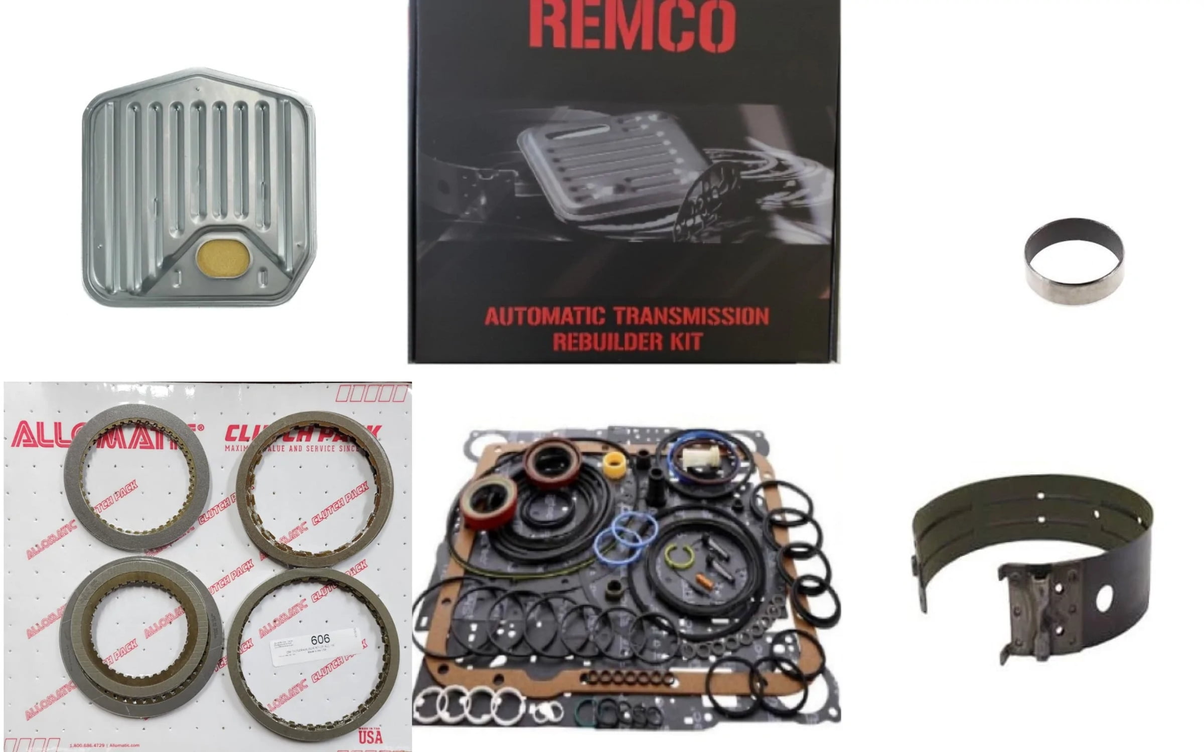 th700r4 (8293) transmission rebuilt kit overhault clutches front band