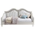 thumbnail image 3 of Benjara Nive Twin Daybed-Classic-Faux Diamond-Silver-Ivory Fabric Upholstered, 3 of 5