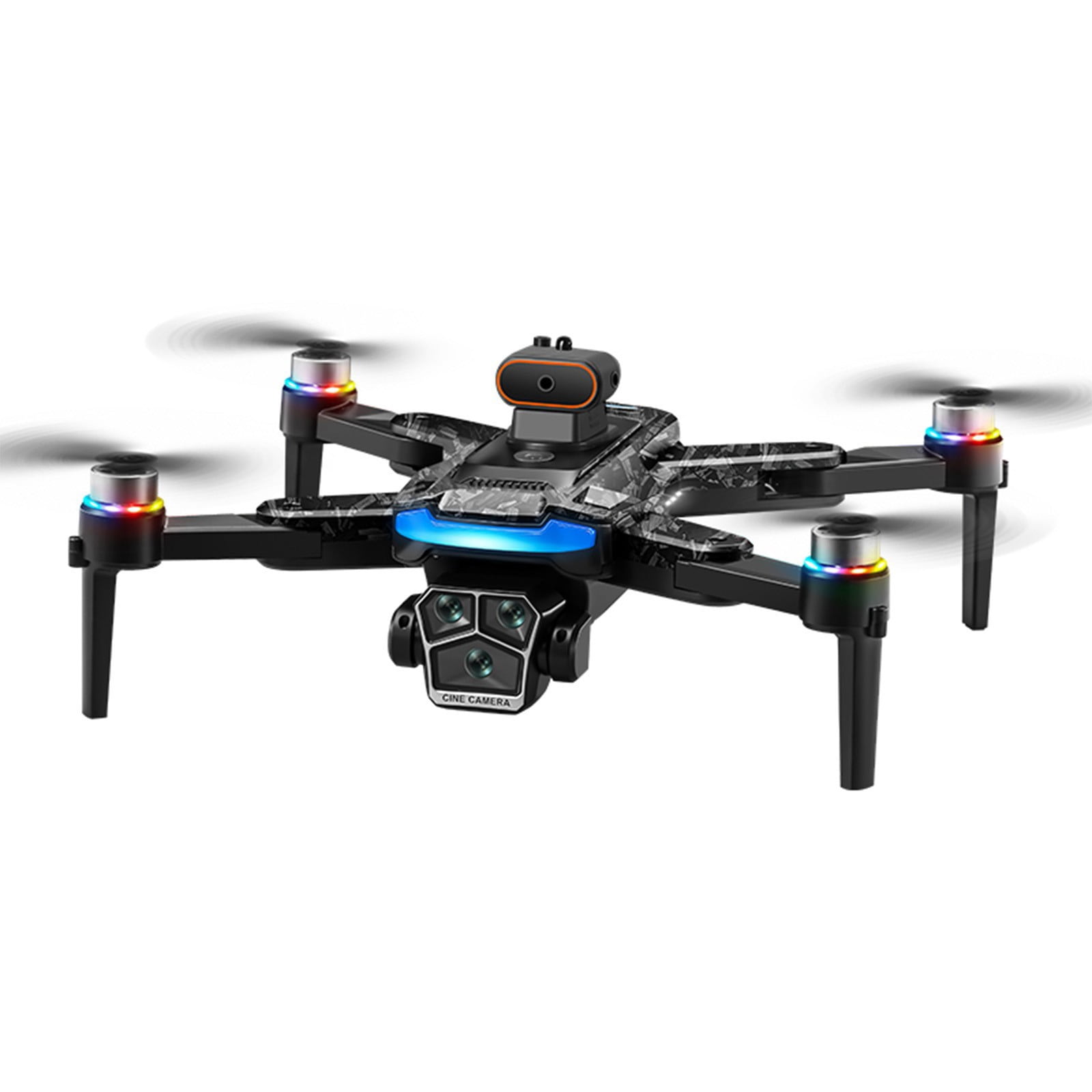 GPS Drone with 4.5 Inch Screen, Folding Body, 120°Ultra Wide Angle Lens, Brushless Motor And Cool LED Lights Drones with Storage Bag, Remote Control Toys Gifts