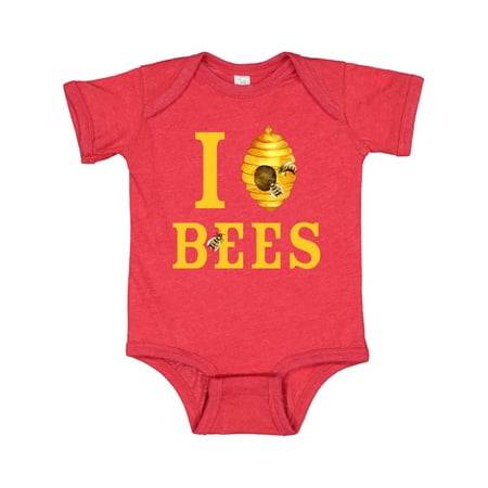 

Inktastic I Love Bees Gift Baby Boy or Baby Girl Bodysuit