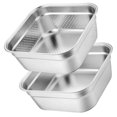 thumbnail image 2 of 1 Set Colander with Basin Fine Mesh Colander Mixing Basin Vegetable Fruit Drain Basket 24cm, 2 of 4