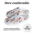 thumbnail image 6 of Lsque Sea Horse And Corals Pattern Womens Comfort Cotton on Scuff With Memory Foam and Anti-skid Sole Slipper-39/40, 6 of 7