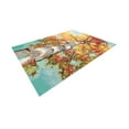 thumbnail image 2 of Unique Loom Outdoor Botanical Collection Area Rug - Autumn (5' 3" x 8' Rectangle Multi/Red), 2 of 7
