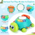 thumbnail image 3 of Dammyty Baby Toys 6-12 Months, Musical Turtle Crawling Toys, Learning Educational Toy for Toddlers 1-2, Infant Toys for 1 Year Old Girls Boys Gifts, 3 of 8