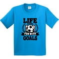 thumbnail image 3 of Inktastic Soccer Life is More Fun with Goals Youth T-Shirt, 3 of 5