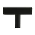 thumbnail image 3 of Era Square T Knob 2-Pack Brushed Black, 3 of 7