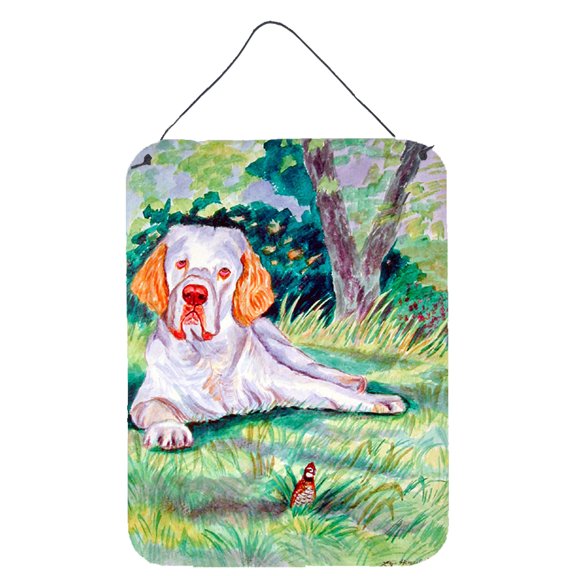 Carolines Treasures 7113DS1216 Clumber Spaniel Wall or Door Hanging Prints 12x16 multicolor