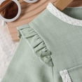 thumbnail image 3 of Elainilye Fashion Kids Dress Outfit Lace Long Sleeve Top with Pockets with Pleated Skirt Set, Sizes 4-7 Years, 3 of 4