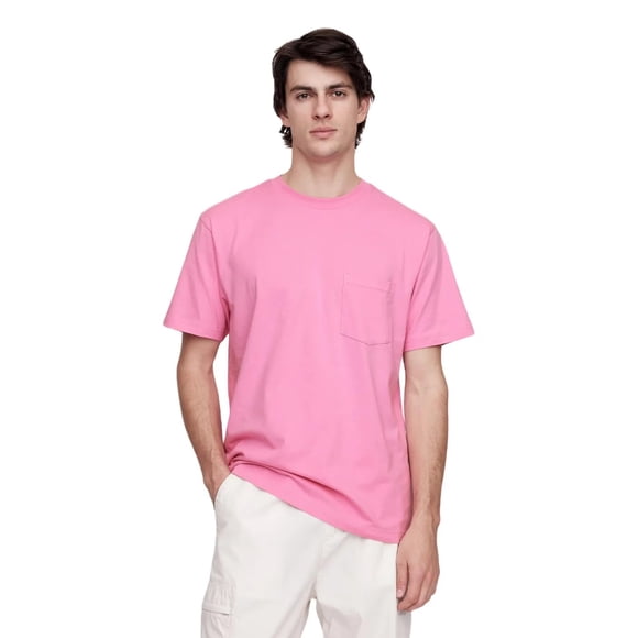 Camiseta GAP Pocket para hombre rosa francesa talla XS