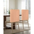 thumbnail image 5 of nqOlkjepod Peach Fuzz Chair Covers Set of 8, Decorative Chair Back Cover, Modern Pure Peach Fuzz Dining Room Chair Slipcovers Removable Chair Protectors Covers for Party Banquet, 5 of 7