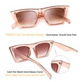 thumbnail image 2 of Gafas de sol FEISEDY Vintage Square Cat Eye B2473 para mujer, 2 of 8
