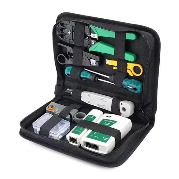 RJ45 Crimping Tool Set Ethernet Crimp Tool Set, RJ-11, 6P/RJ-12, 8P/RJ-45 Crimp, Cut Tool,Networking Cable Tester