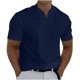 thumbnail image 1 of Camisas Para Hombre, Camisetas de Entrenamiento, Informales, Deportivas Sólidas, de Manga Corta, Con Cuello en V, Ropa de Entrenamiento Físico Odeerbi ODB157176, 1 of 8