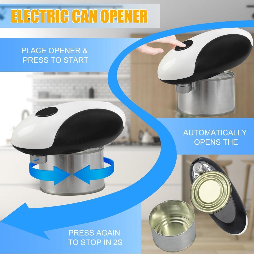 WE-POLUJ Handheld Electric Can Opener Rechargeable Automatic Jar Bottle Openers