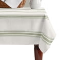 thumbnail image 4 of Sage Green Striped Table Cloth Waterproof Tablecloths, Rustic Green Stripe Modern Art Beige Tablecloth Dining Table Cover for Kitchen Party Tabletop Outdoor, Rectangle Tablecloth 60x84 Inch, 4 of 9