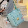 thumbnail image 4 of Bolso de mano lindo para mujer bolso de mano Kawaii de lona de gran capacidad bolso de viaje al aire libre, 4 of 9
