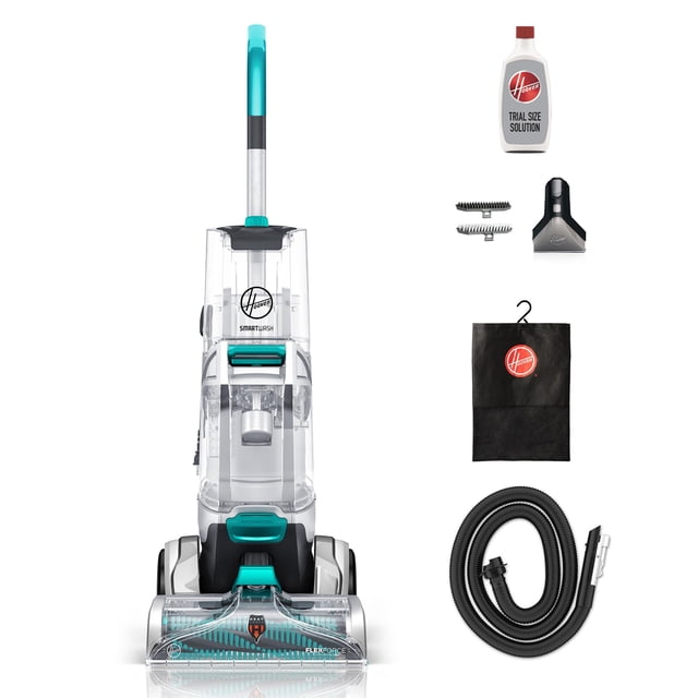 Máquina limpiadora automática de alfombras Hoover SmartWash, máquina limpiadora profunda de alfombras con champú, combínala con una solución limpiadora Hoover para un hogar brillante y fresco