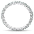 thumbnail image 3 of Pompeii3 3/4Ct Diamond Single Prong Eternity Ring Wedding Stackable Band White Gold, 3 of 4