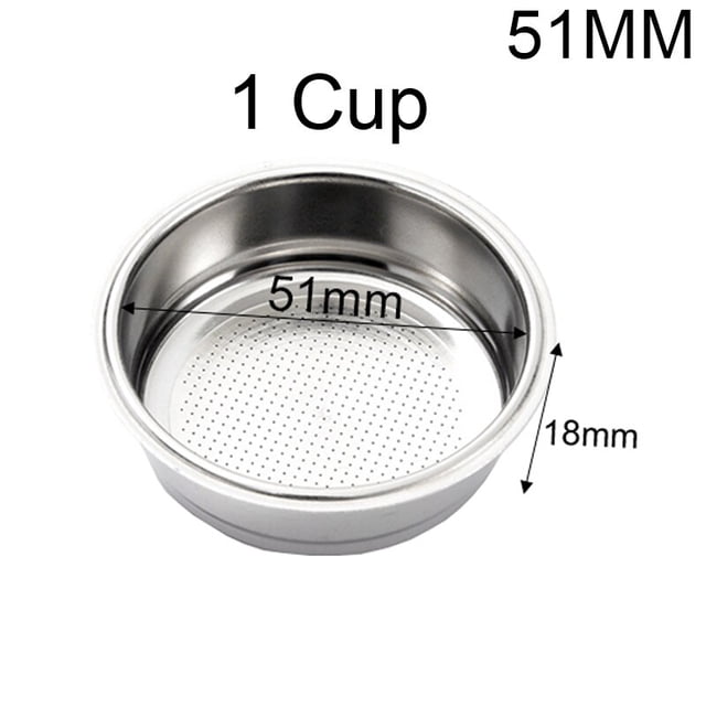 Anillo dosificador de café Espresso de 51/53/54/58mm, filtro de café portafiltros, anillo de repuesto para Espresso con aguja de cesta de 2 tazas y 1 taza Tan Jianjun unisex