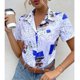 thumbnail image 2 of Camisa informal de temperamento con estampado floral de manga corta elegante y cómoda con cuello en V para mujer OAVQHLG3B Store lin121212, 2 of 5