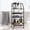 Black, variant on 4‑Tier Metal Bathroom Cart on Wheels, Freestanding Rolling Storage Shelf with Towel Rack & Hair Dryer Holder for Bathroom, Laundry, Kitchen – Black