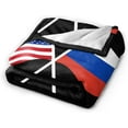 thumbnail image 3 of American and Russia Flag Ultra-Soft Micro Fleece Blanket 40"x30" Suitable for Bed/Sofa/Office/Camping, 3 of 8