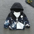 thumbnail image 4 of FINALGANG Boys Coat Fall Winter Kids Camouflage Patchwork Hooded Jacket Long Sleeve Relaxed Fit Coat For Daily Outdoor Play Activities Lovely Outerwear, 4 of 7