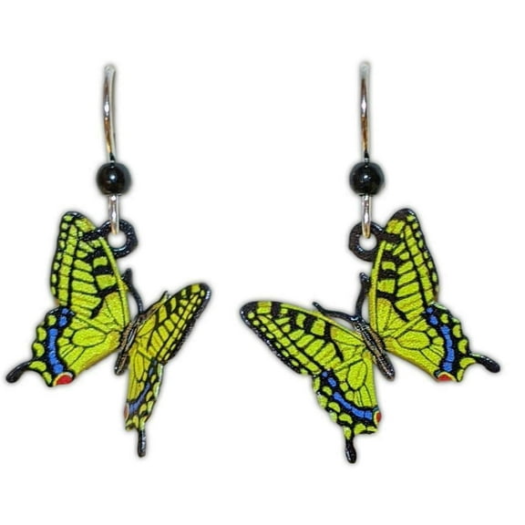 SWALLOWTAIL BUTTERFLY Hypo-Allergenic Earrings, Silver Plated, by Sienna Sky