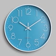 thumbnail image 1 of Reloj De Pared De Péndulo De Pared Silencioso Moderno Para Dormitorio Cocina Sala De Estar - Azul-30 CM ER, 1 of 5