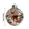 thumbnail image 7 of WKSCLPAI Christmas Crystal Ornament 3D Animal Glass Crystal Ball Decorations Crystal Ornaments for Christmas Tree, Sparkling Star Accents, Holiday Gifts, Room Decor(Reindeer, 1PC), 7 of 7