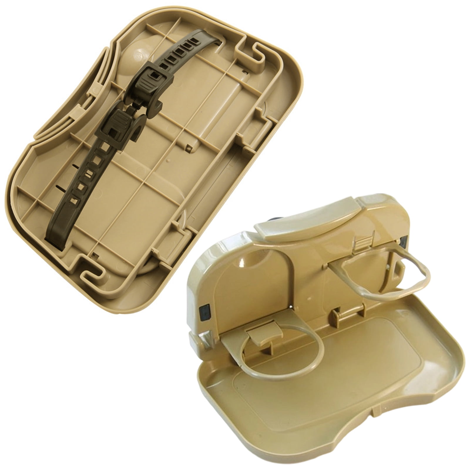 Foldable Car Seat Back Tray With Cup Holder Organizers For Snacks Drinks Meals Office Work Travel Commuting