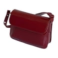 thumbnail image 2 of Bolso pequeño cuadrado de piel de charol rojo vintage, bolso de mano para debajo del brazo, bolso de hombro cuadrado a juego, bolso cruzado, 2 of 5