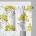 thumbnail image 3 of Ambesonne Floral Window Valance, Lily Flowers Sketch Art, 54" X 18", Yellow Grey, 3 of 5