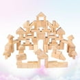 thumbnail image 2 of QJUHUNG 100 Wooden Building Blocks Educational Toys For Kids, 2 of 8